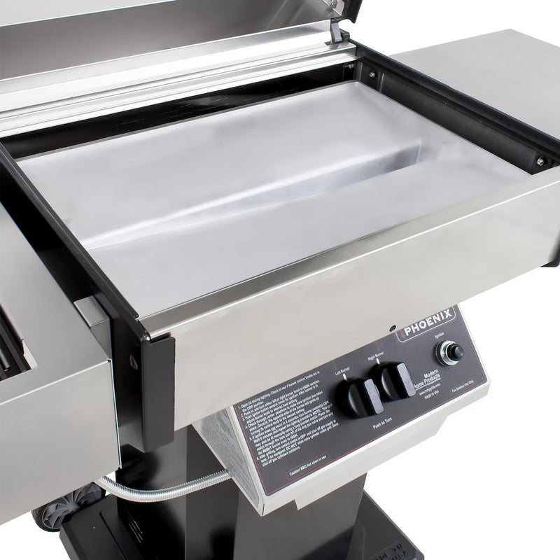 Phoenix SDBOC Gas Grill on Black Aluminum Column & Portable Base