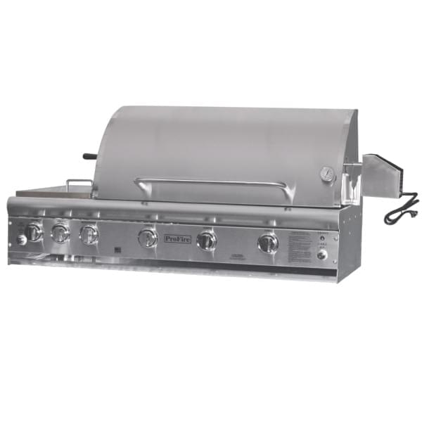 ProFire PFDLX48RSIH 48-inch Deluxe Series hybrid grill head with double side burner