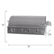 ProFire PFDLX48R dimensions and cut-out diagram